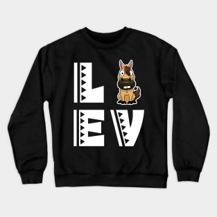 Cute love horse t shirt funny horse lover gifts for kids Crewneck Sweatshirt